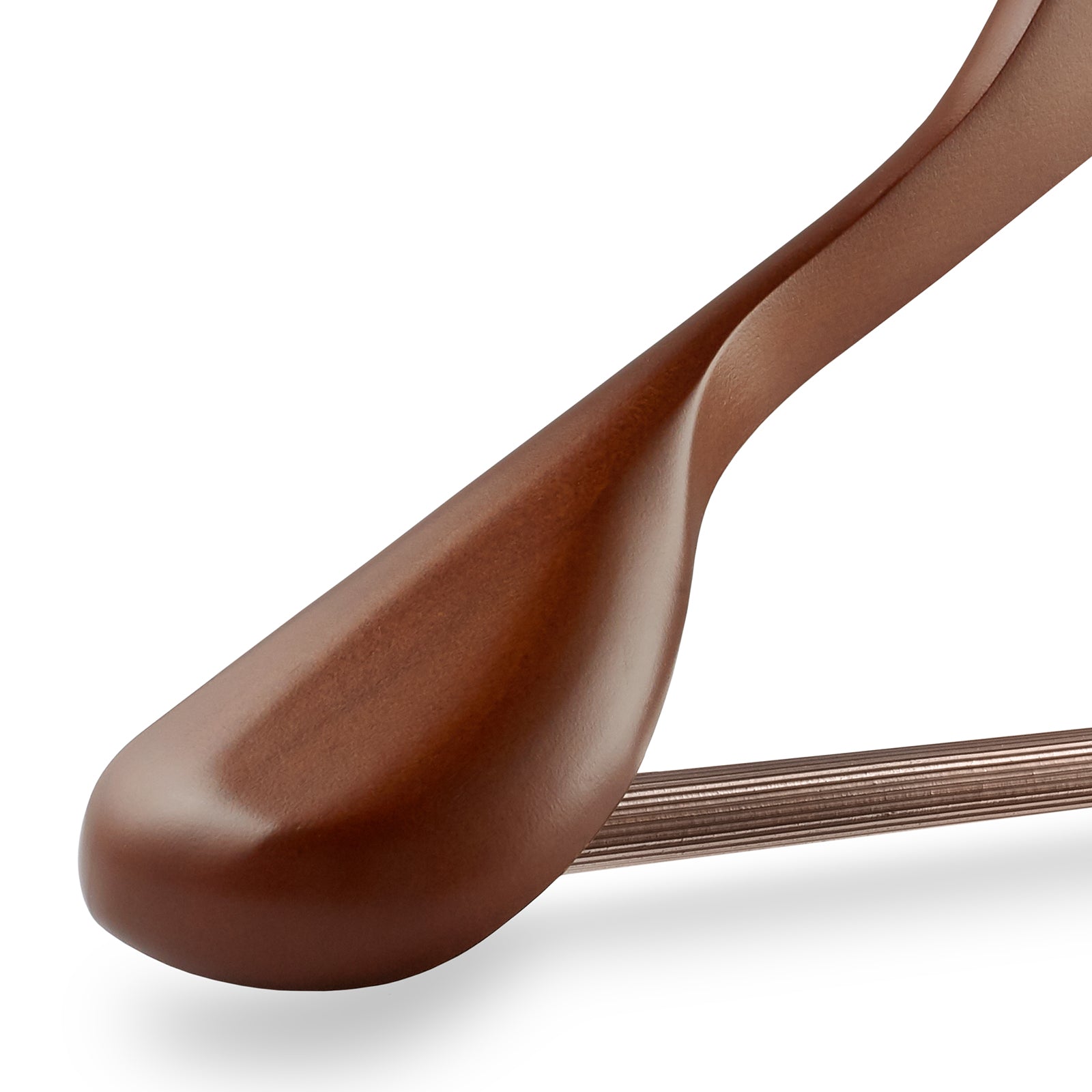 30 wide-shouldered wooden suit hangers